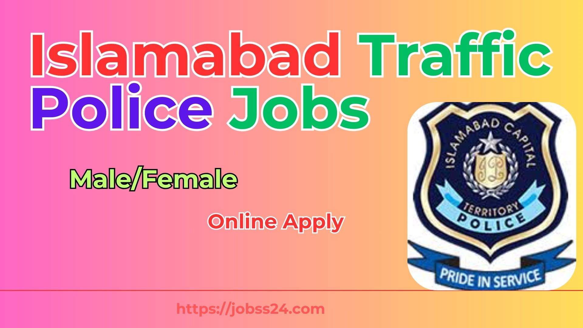 Islamabad Traffic Police Jobs